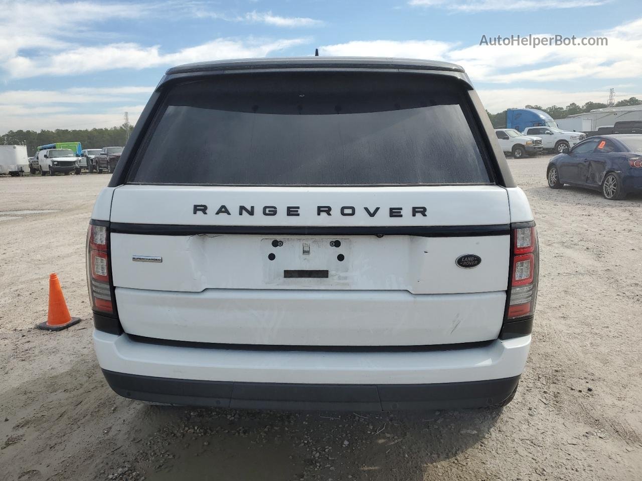 2015 Land Rover Range Rover Supercharged Белый vin: SALGS2TF9FA214078