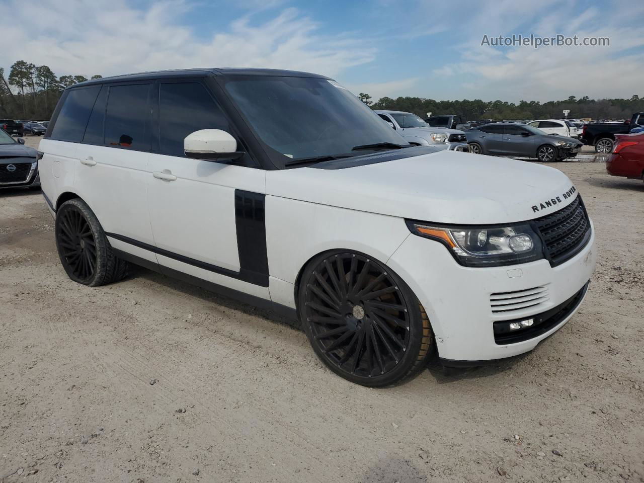 2015 Land Rover Range Rover Supercharged Белый vin: SALGS2TF9FA214078