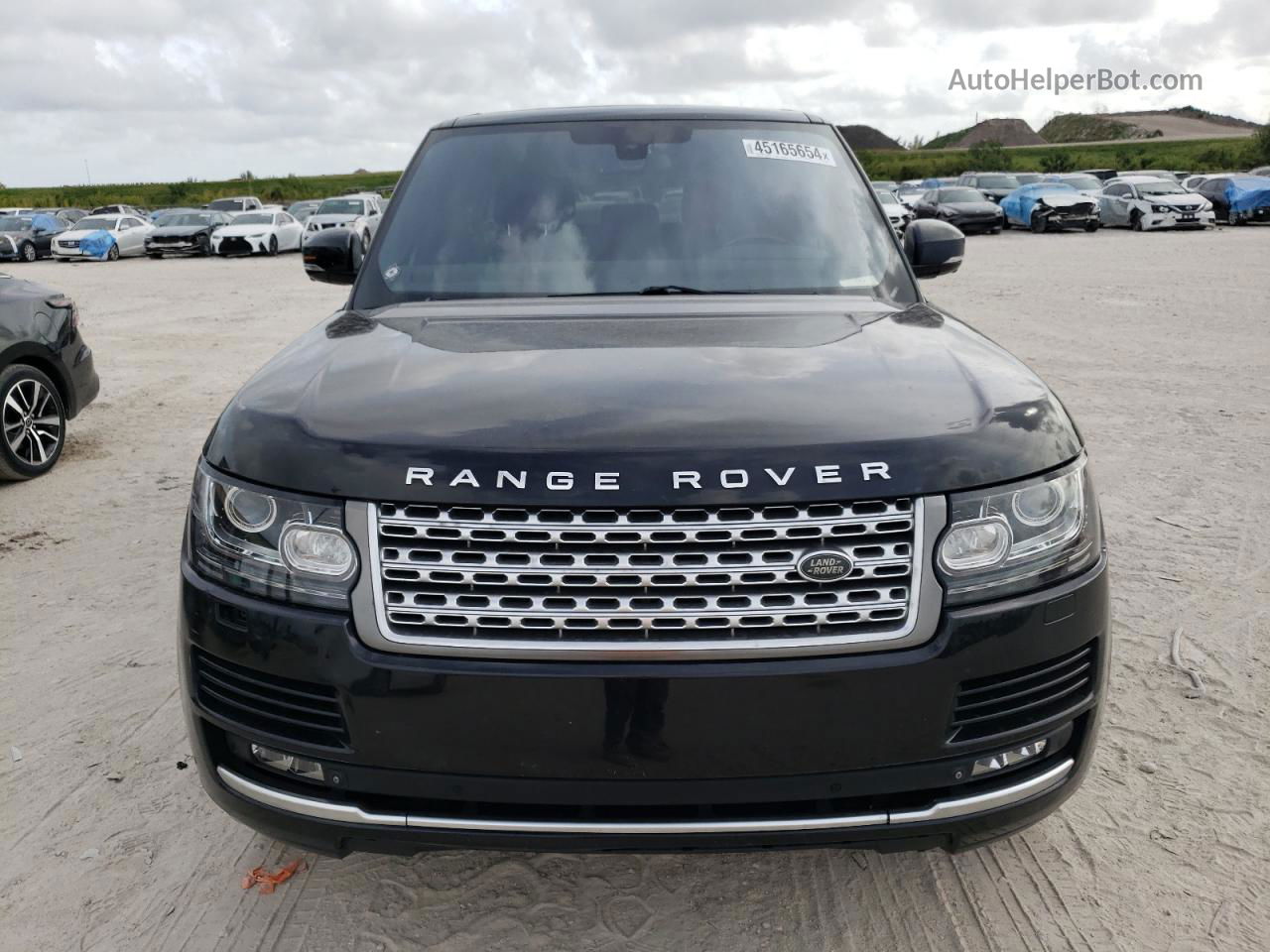 2015 Land Rover Range Rover Supercharged Черный vin: SALGS2TF9FA224397