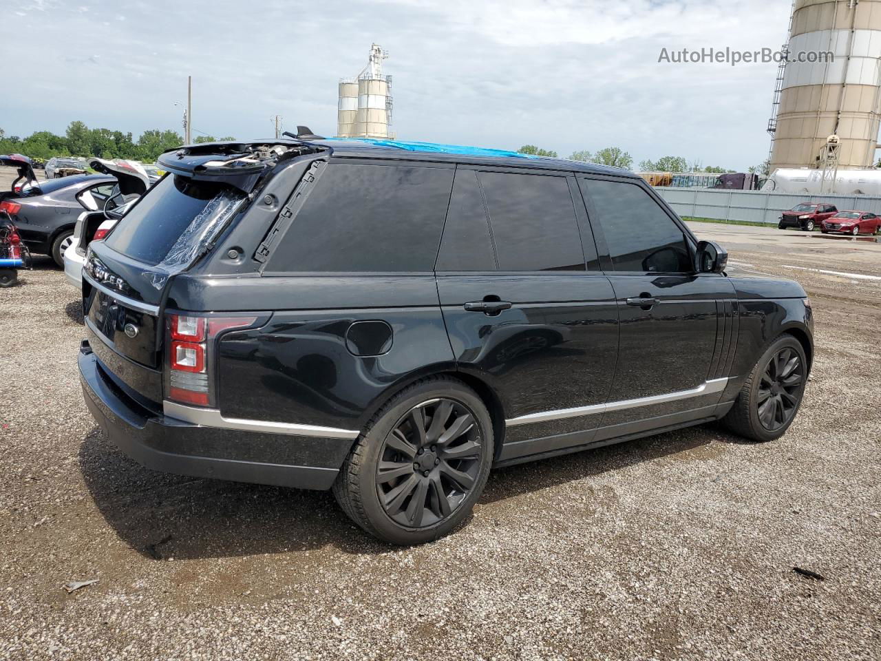 2015 Land Rover Range Rover Supercharged Black vin: SALGS2TF9FA230460