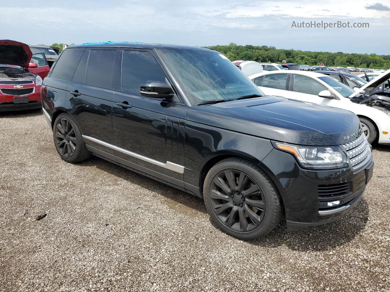 2015 Land Rover Range Rover Supercharged Black vin: SALGS2TF9FA230460