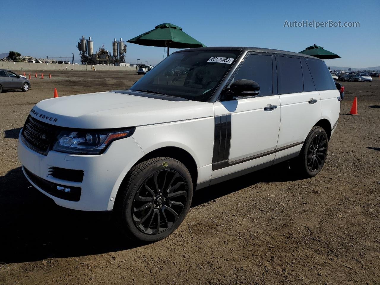 2015 Land Rover Range Rover Supercharged White vin: SALGS2TF9FA241460