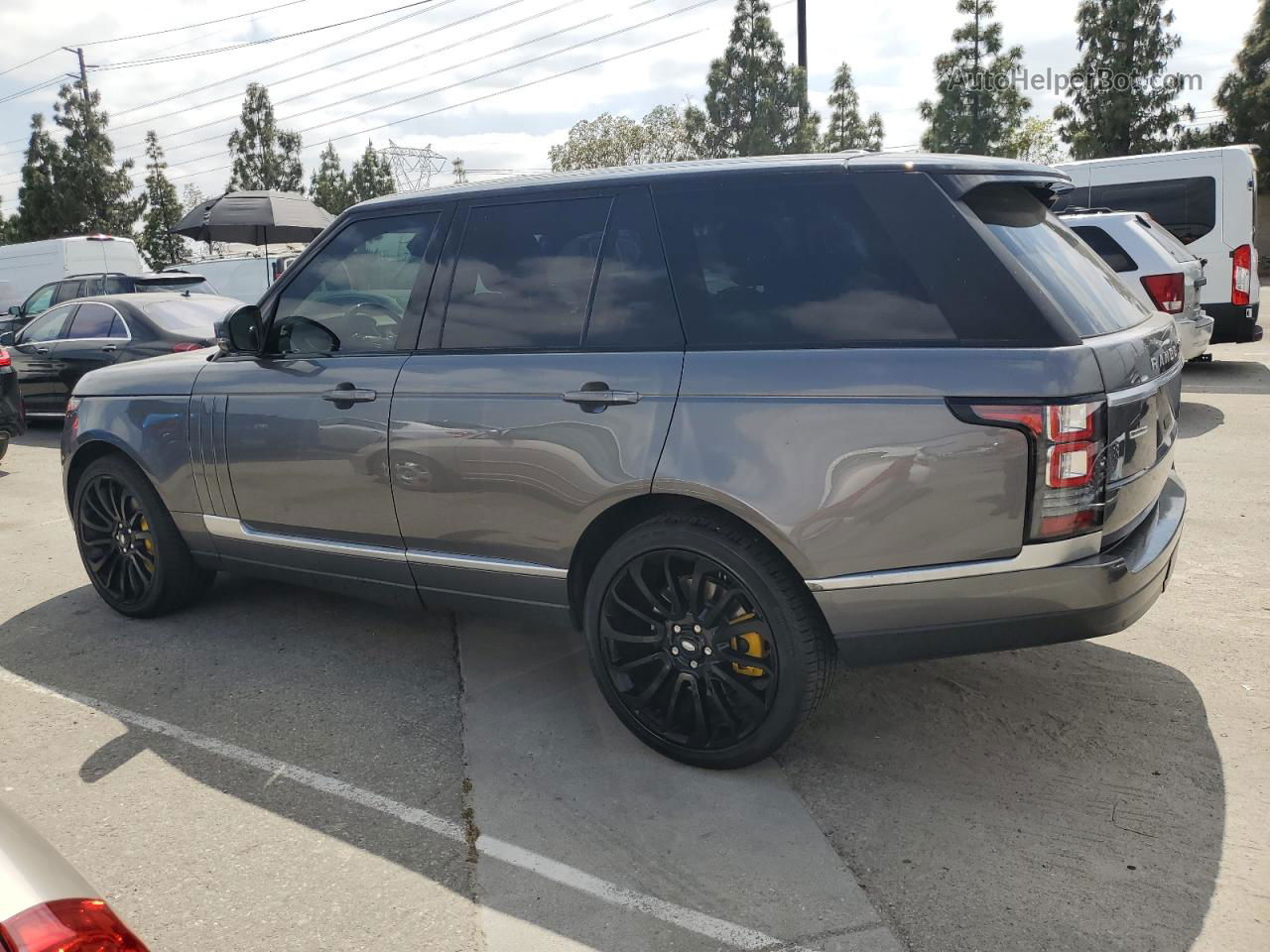 2015 Land Rover Range Rover Supercharged Gray vin: SALGS2TFXFA215952