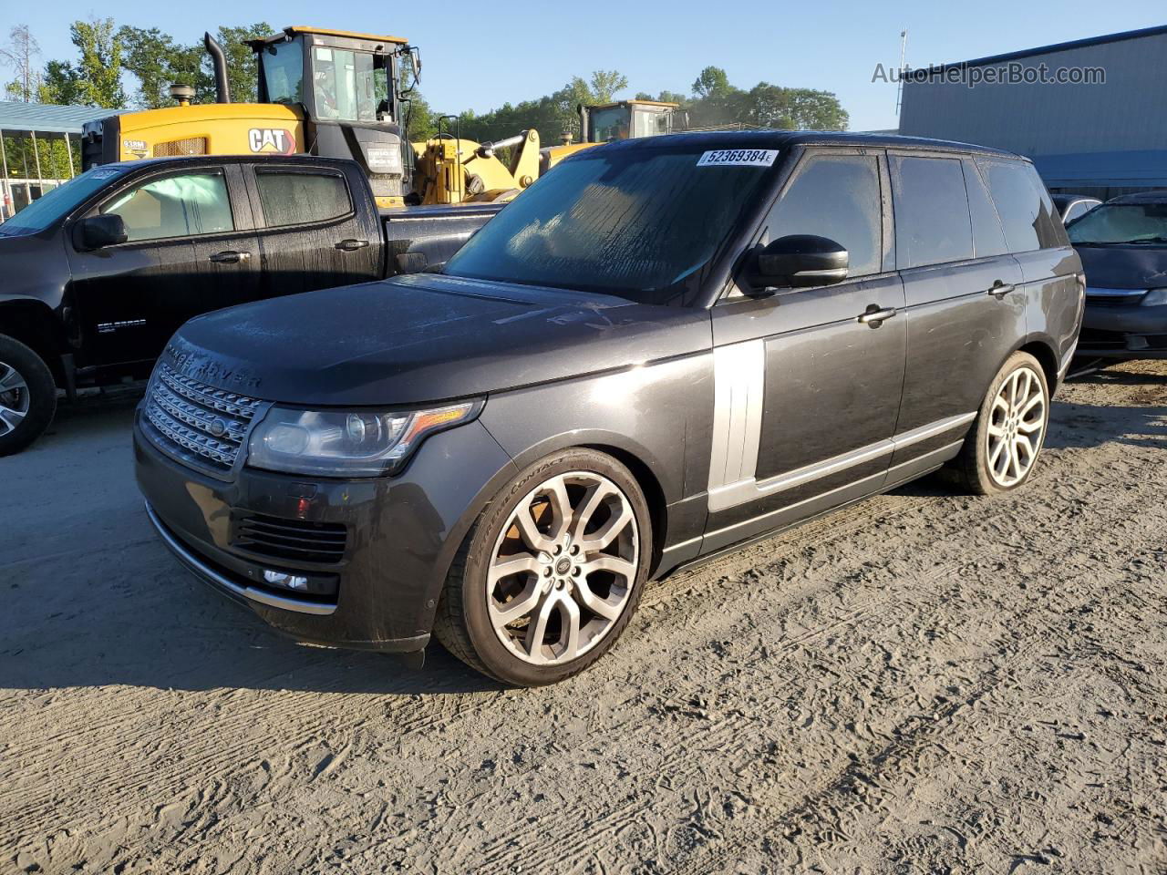 2014 Land Rover Range Rover Hse Gray vin: SALGS2VF0EA129433