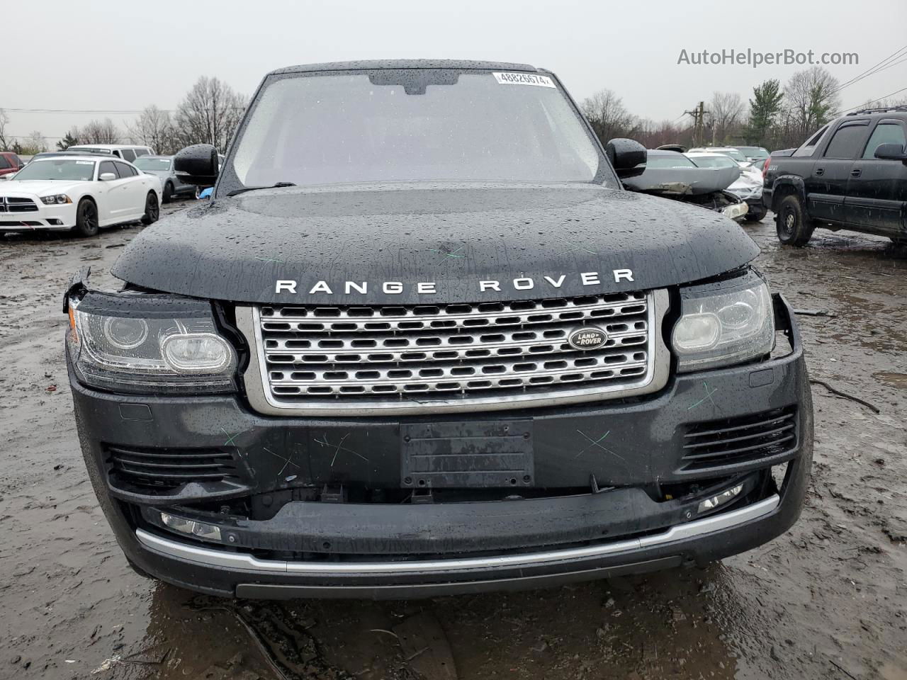 2014 Land Rover Range Rover Hse Черный vin: SALGS2VF2EA124993