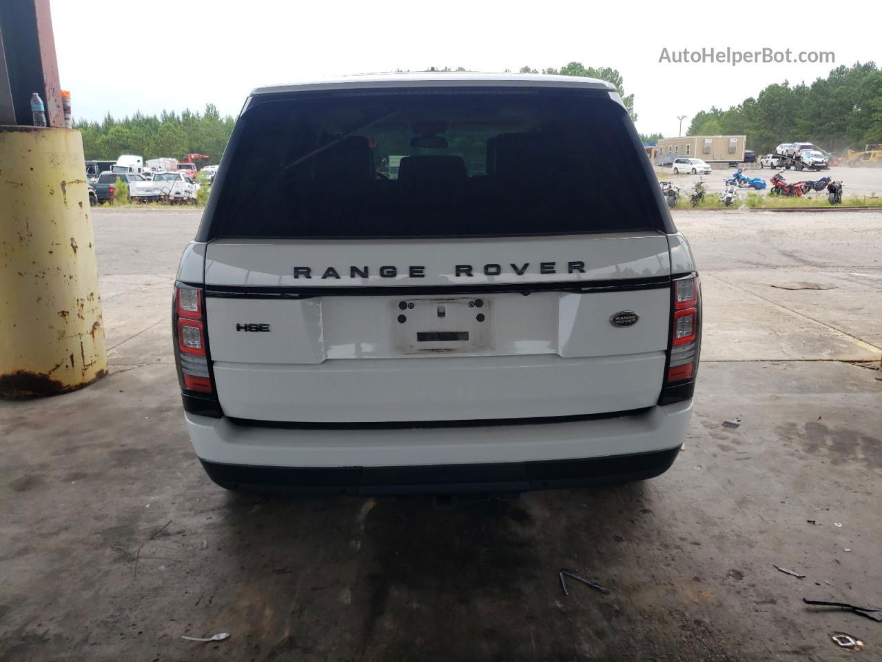 2015 Land Rover Range Rover Hse White vin: SALGS2VF5FA199821