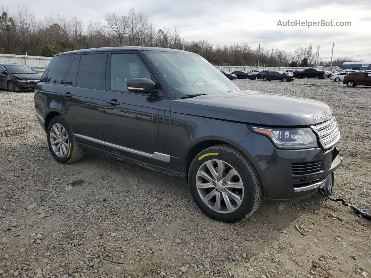 2015 Land Rover Range Rover Hse Черный vin: SALGS2VF6FA206890