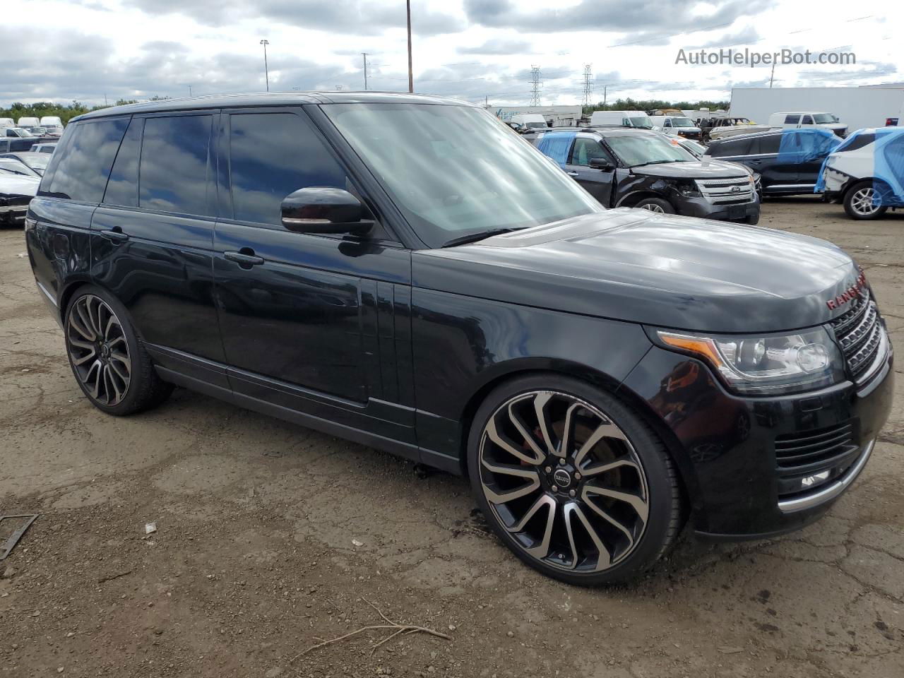 2014 Land Rover Range Rover Hse Black vin: SALGS2VF9EA127552