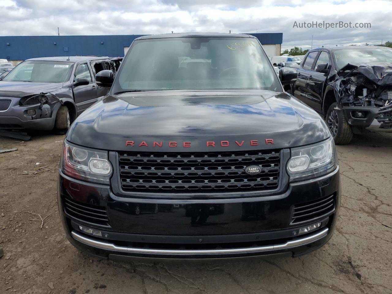 2014 Land Rover Range Rover Hse Black vin: SALGS2VF9EA127552