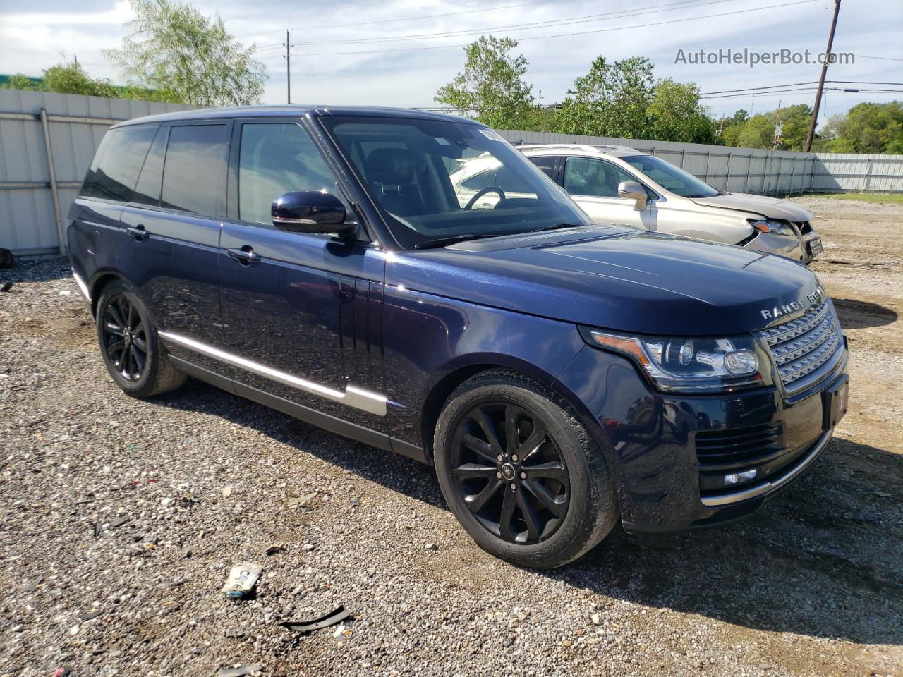 2014 Land Rover Range Rover Hse Blue vin: SALGS2VF9EA132900