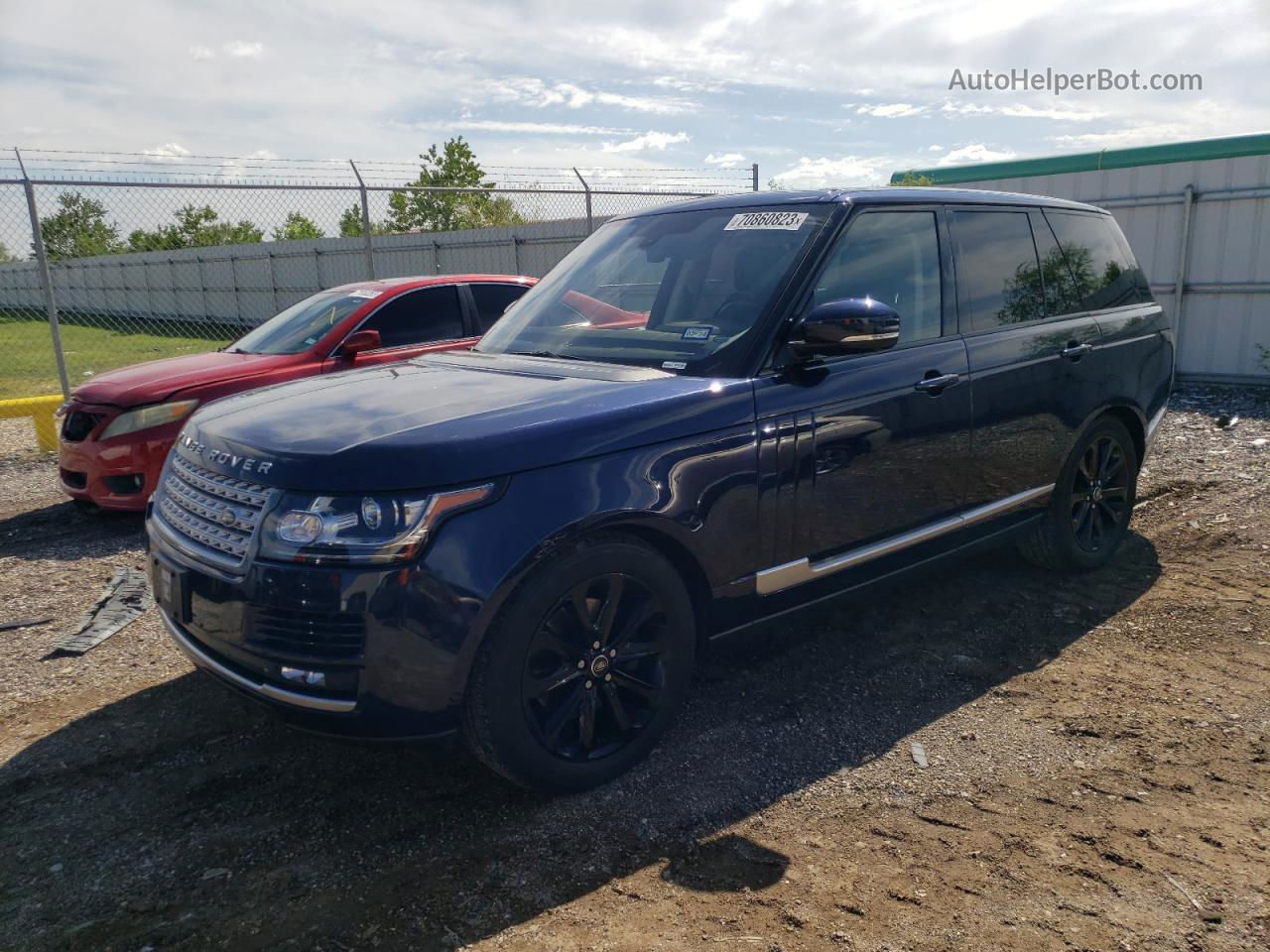 2014 Land Rover Range Rover Hse Blue vin: SALGS2VF9EA132900