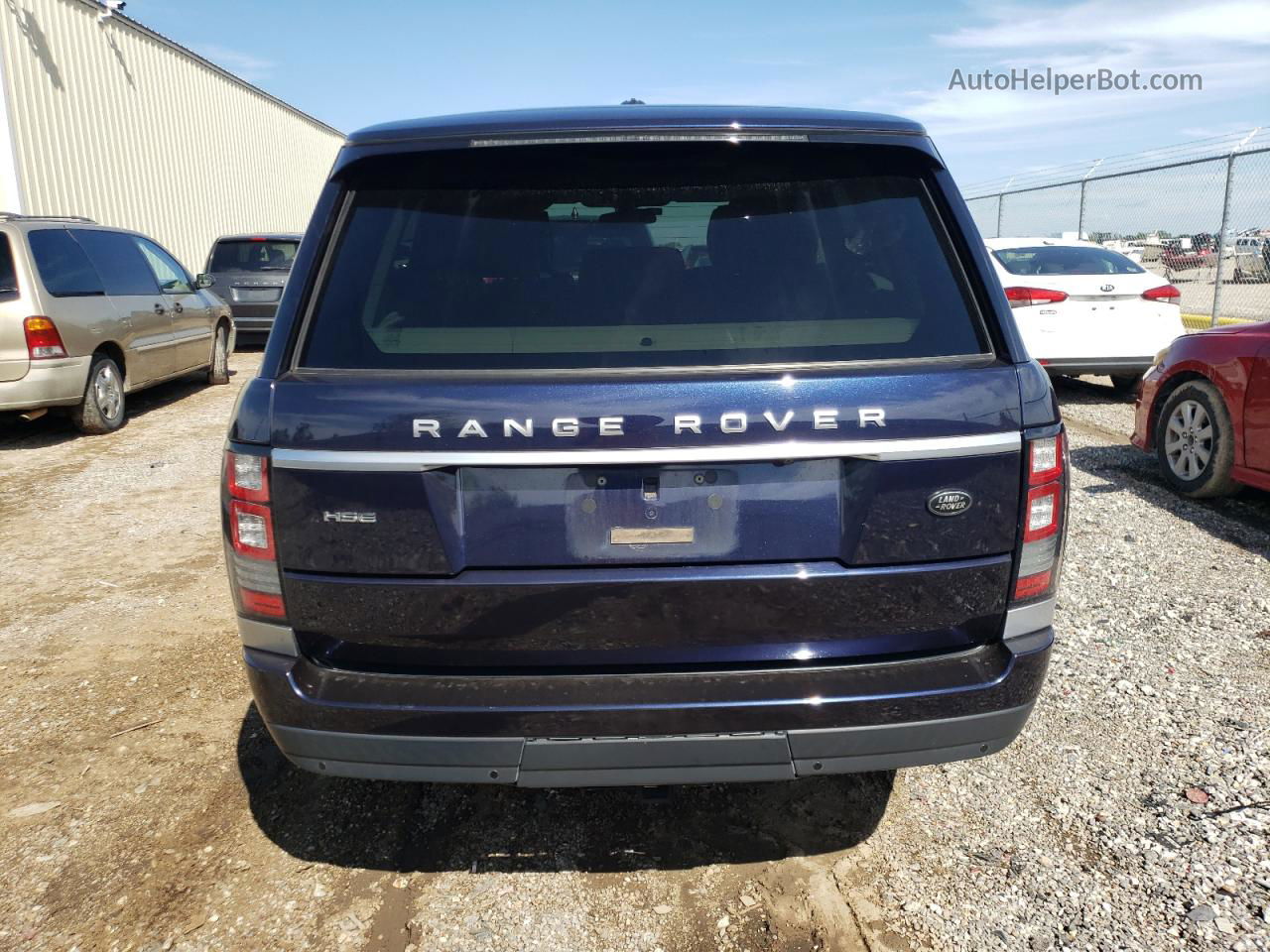 2014 Land Rover Range Rover Hse Blue vin: SALGS2VF9EA132900