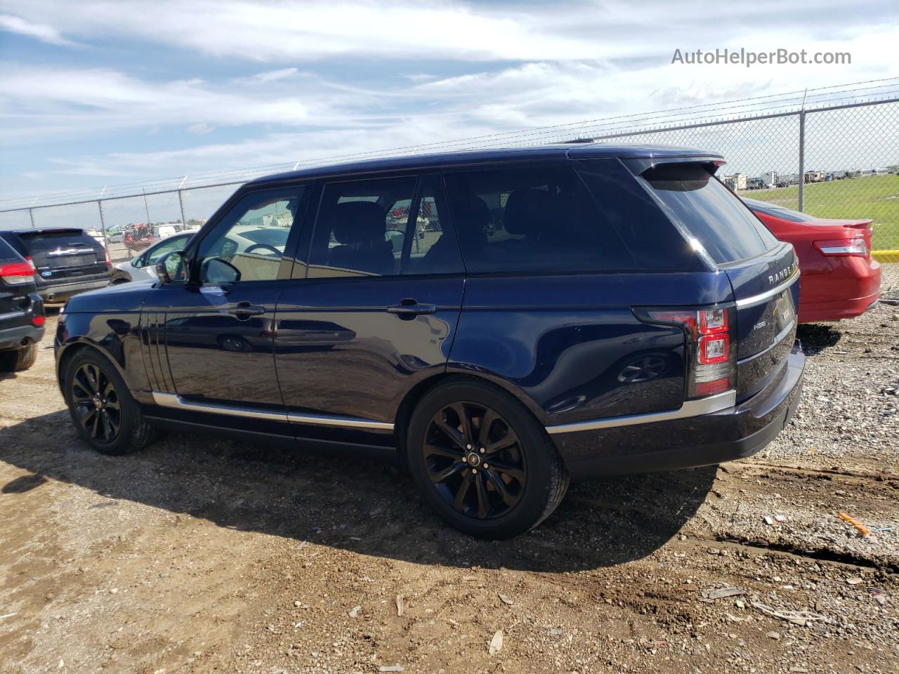 2014 Land Rover Range Rover Hse Blue vin: SALGS2VF9EA132900