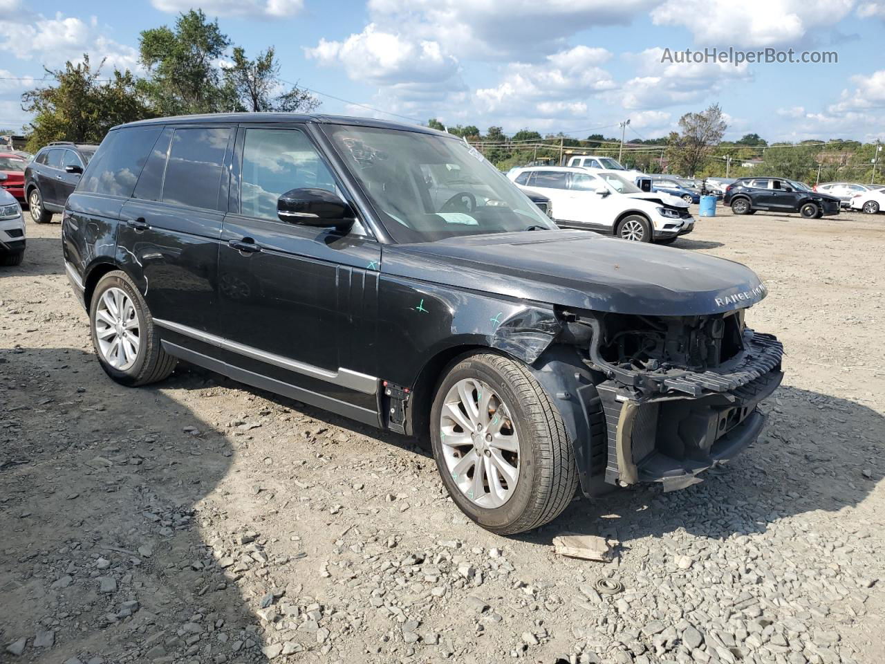 2015 Land Rover Range Rover Hse Черный vin: SALGS2VF9FA209606