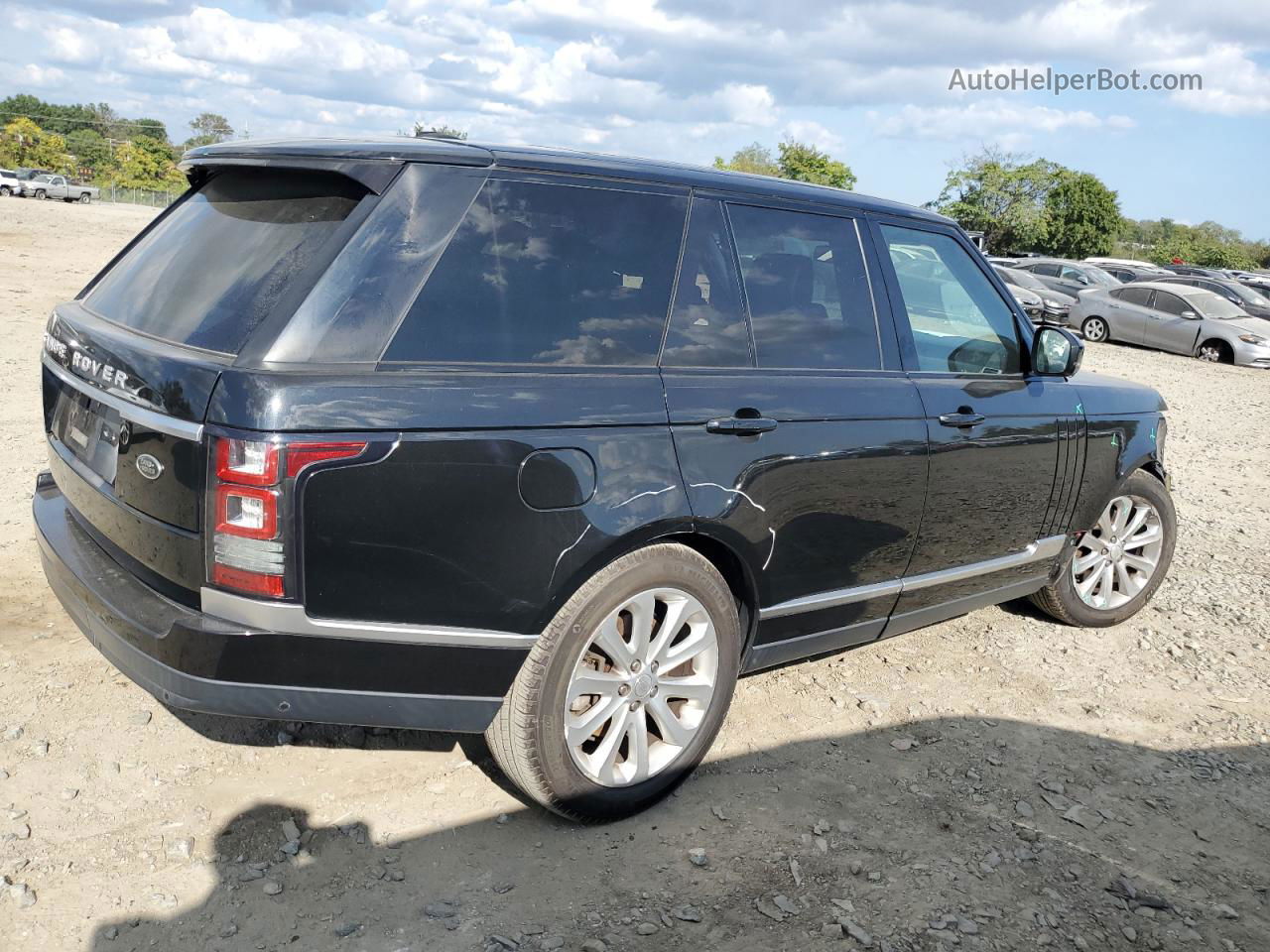 2015 Land Rover Range Rover Hse Черный vin: SALGS2VF9FA209606