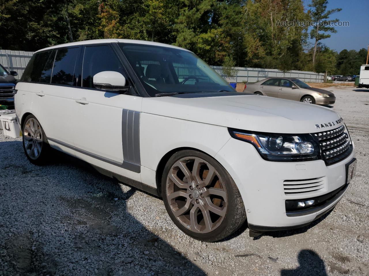 2015 Land Rover Range Rover Hse White vin: SALGS2VF9FA233873