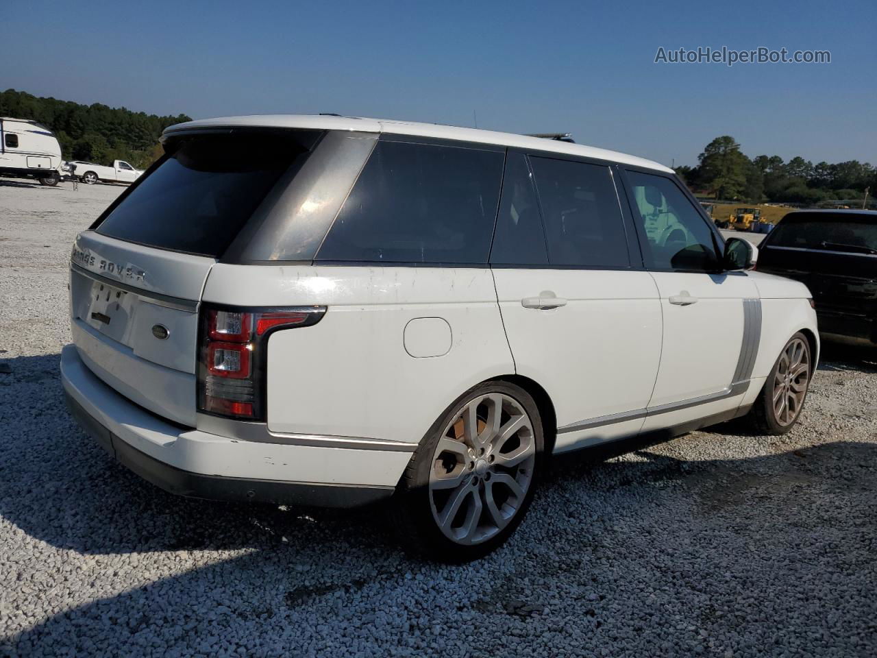 2015 Land Rover Range Rover Hse White vin: SALGS2VF9FA233873