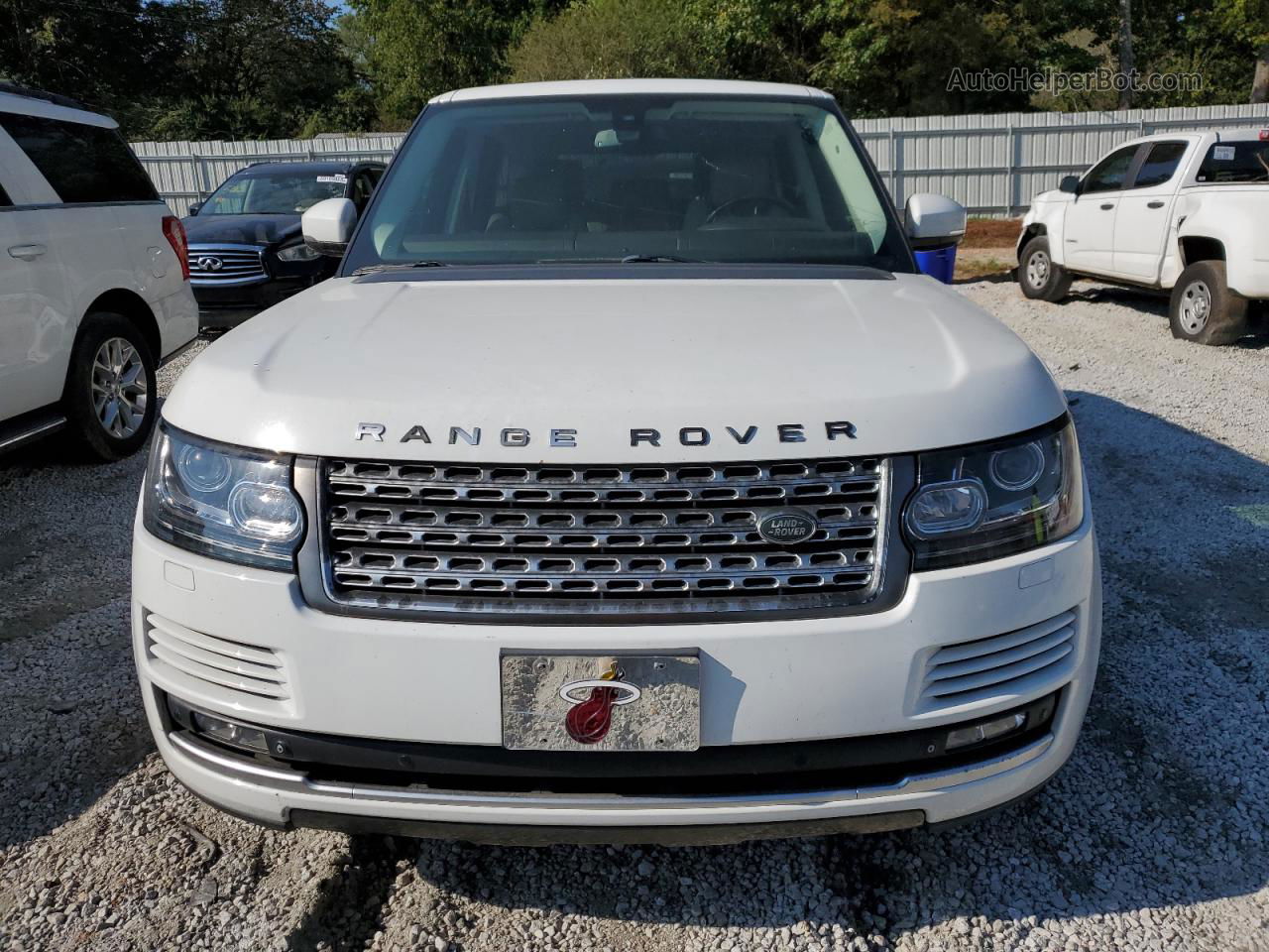 2015 Land Rover Range Rover Hse White vin: SALGS2VF9FA233873