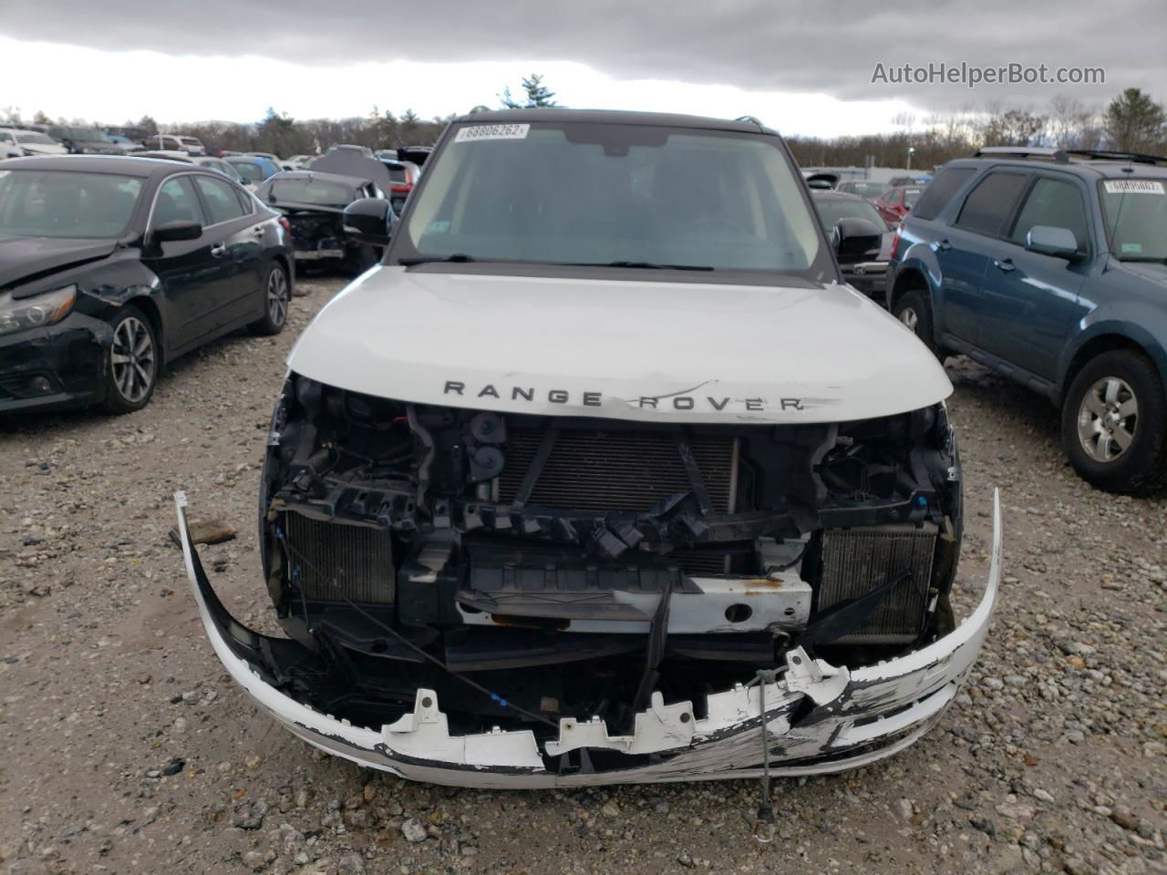 2014 Land Rover Range Rover Hse White vin: SALGS2VFXEA126300