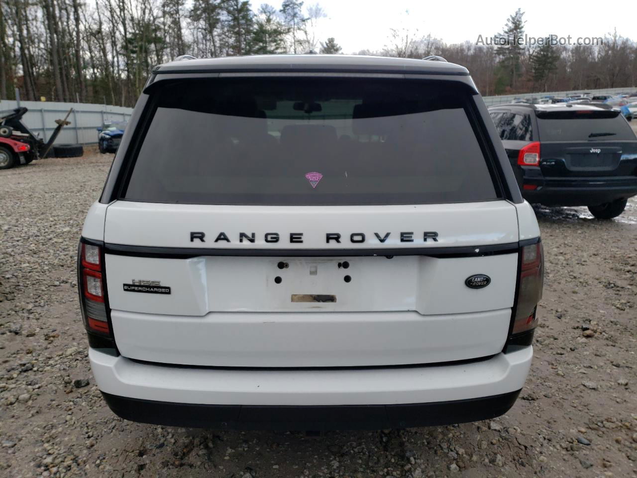 2014 Land Rover Range Rover Hse Белый vin: SALGS2VFXEA126300