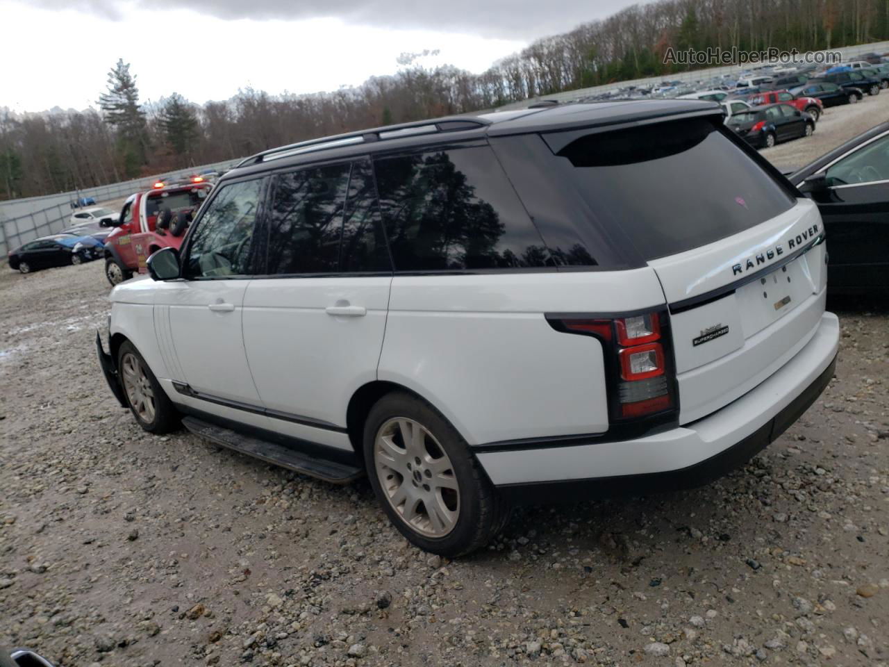 2014 Land Rover Range Rover Hse White vin: SALGS2VFXEA126300