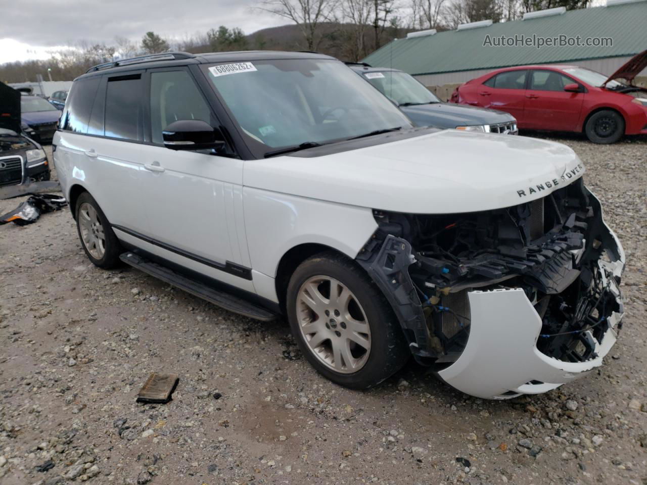 2014 Land Rover Range Rover Hse White vin: SALGS2VFXEA126300