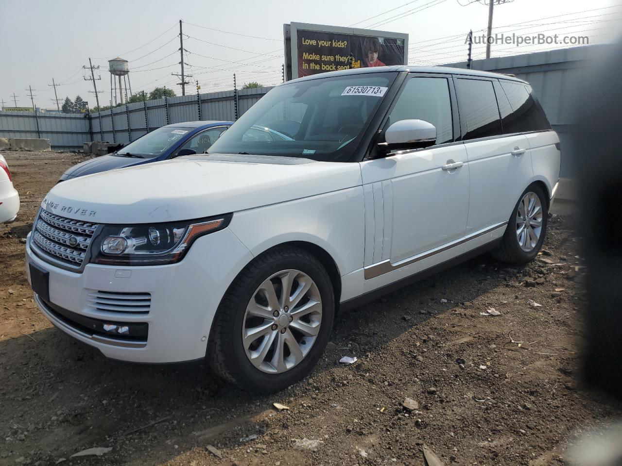 2015 Land Rover Range Rover Hse White vin: SALGS2VFXFA217519