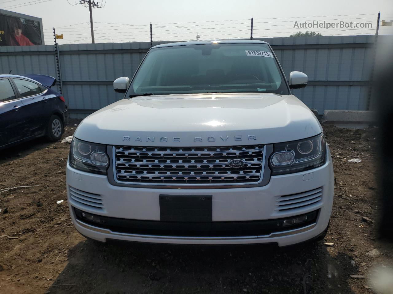 2015 Land Rover Range Rover Hse Белый vin: SALGS2VFXFA217519