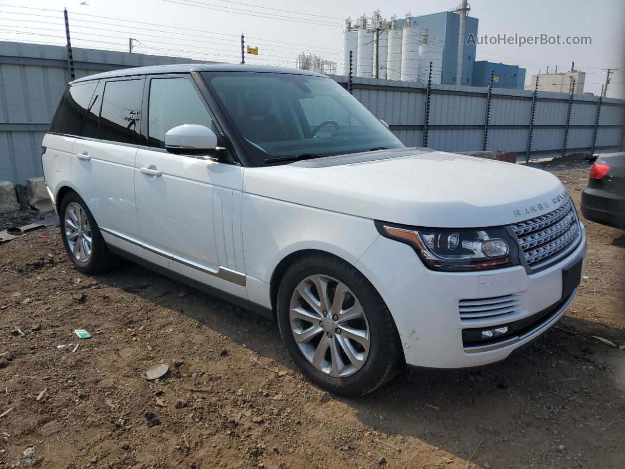 2015 Land Rover Range Rover Hse Белый vin: SALGS2VFXFA217519