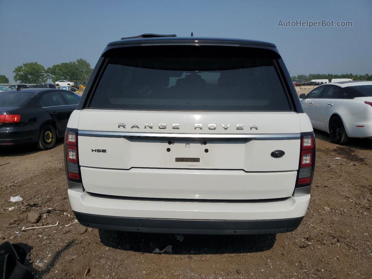 2015 Land Rover Range Rover Hse White vin: SALGS2VFXFA217519