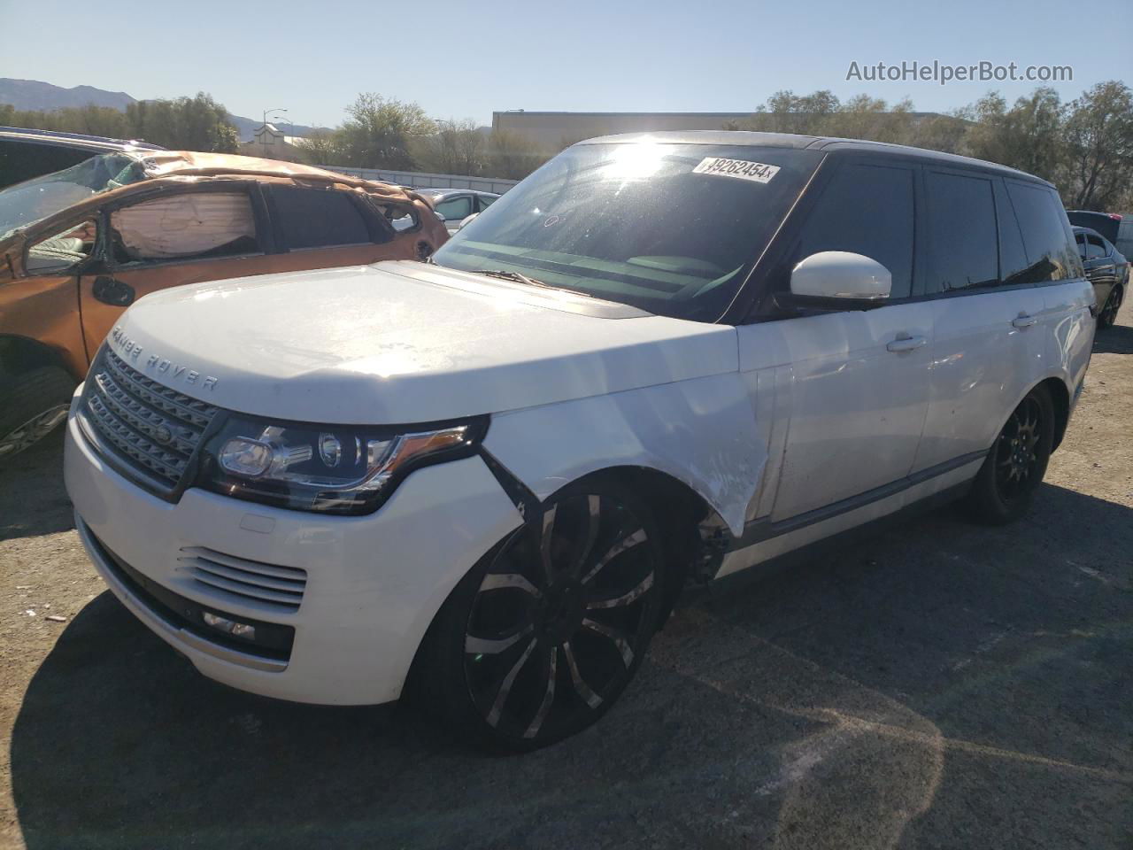 2015 Land Rover Range Rover Hse Белый vin: SALGS2VFXFA224051