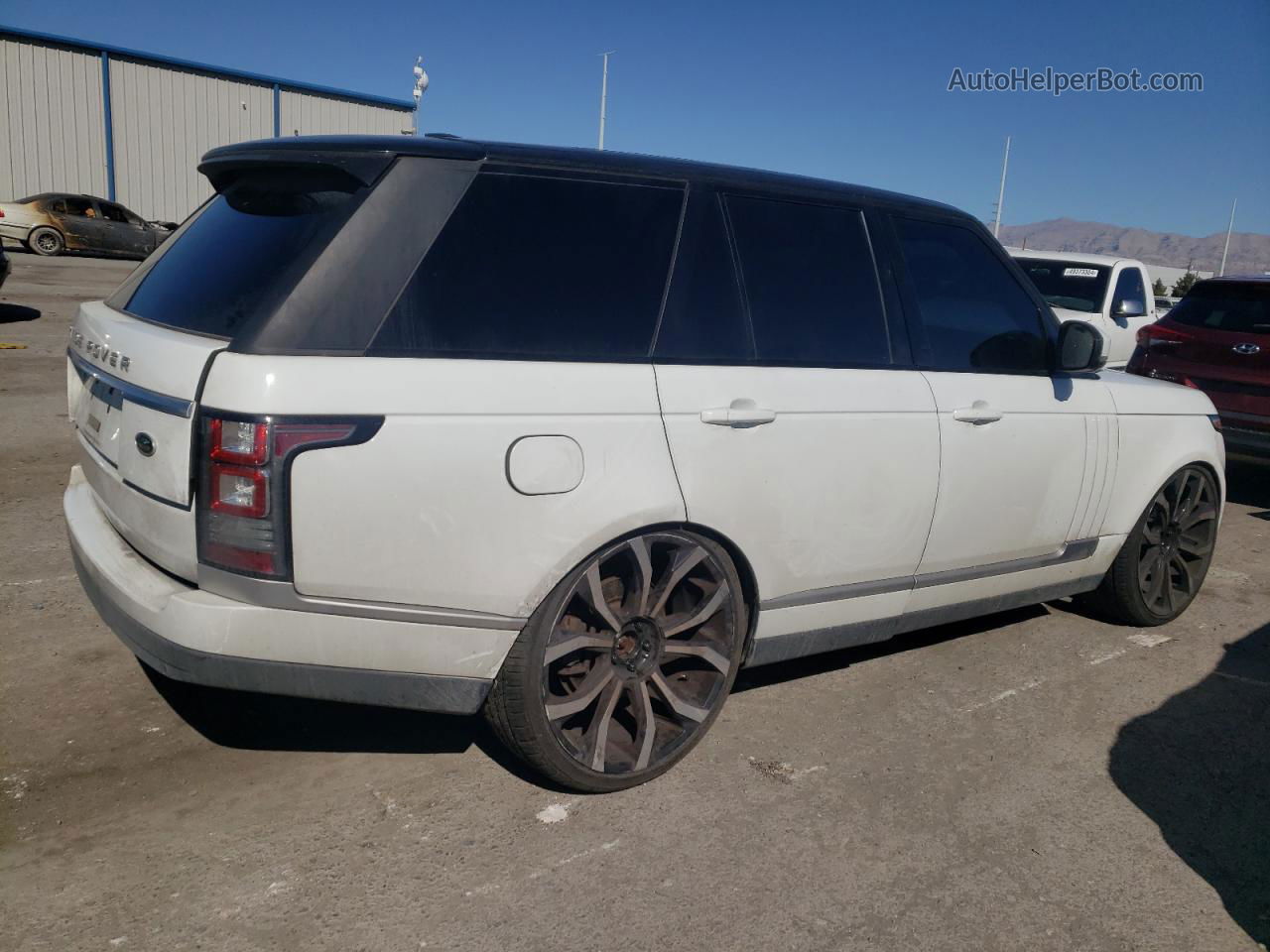 2015 Land Rover Range Rover Hse Белый vin: SALGS2VFXFA224051