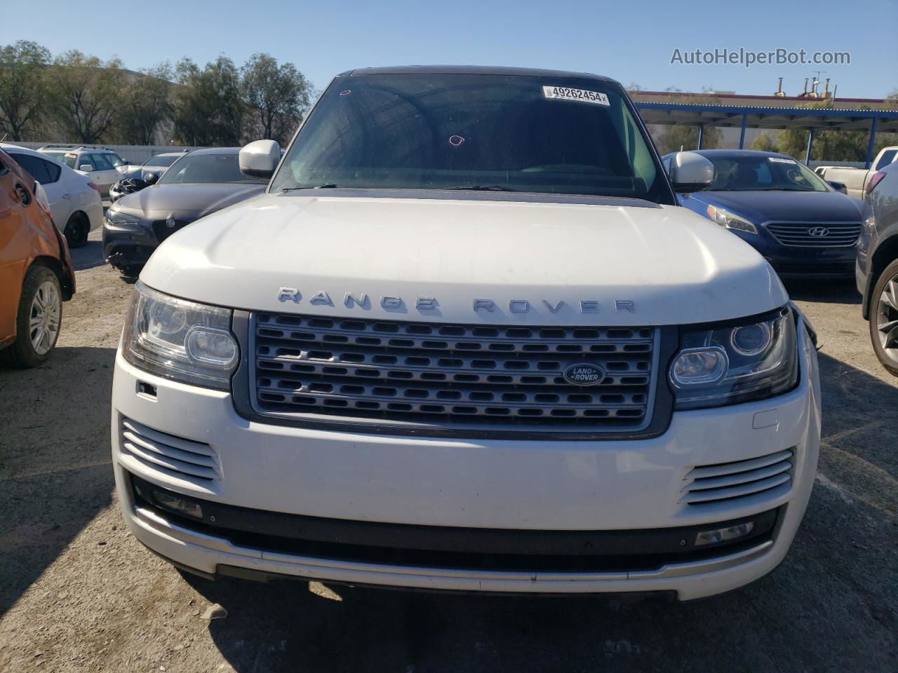 2015 Land Rover Range Rover Hse Белый vin: SALGS2VFXFA224051