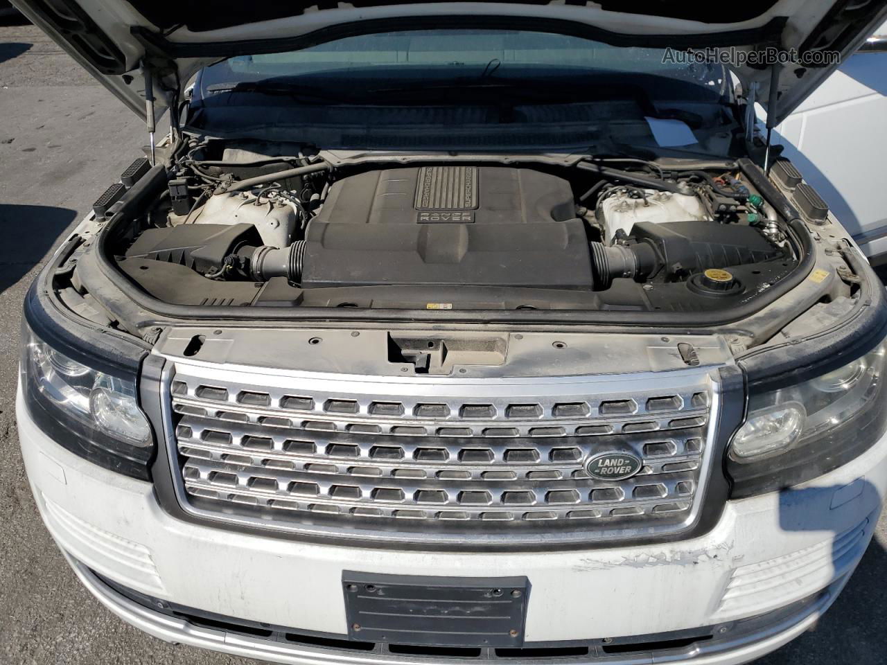 2014 Land Rover Range Rover Hse Белый vin: SALGS2WF0EA151916