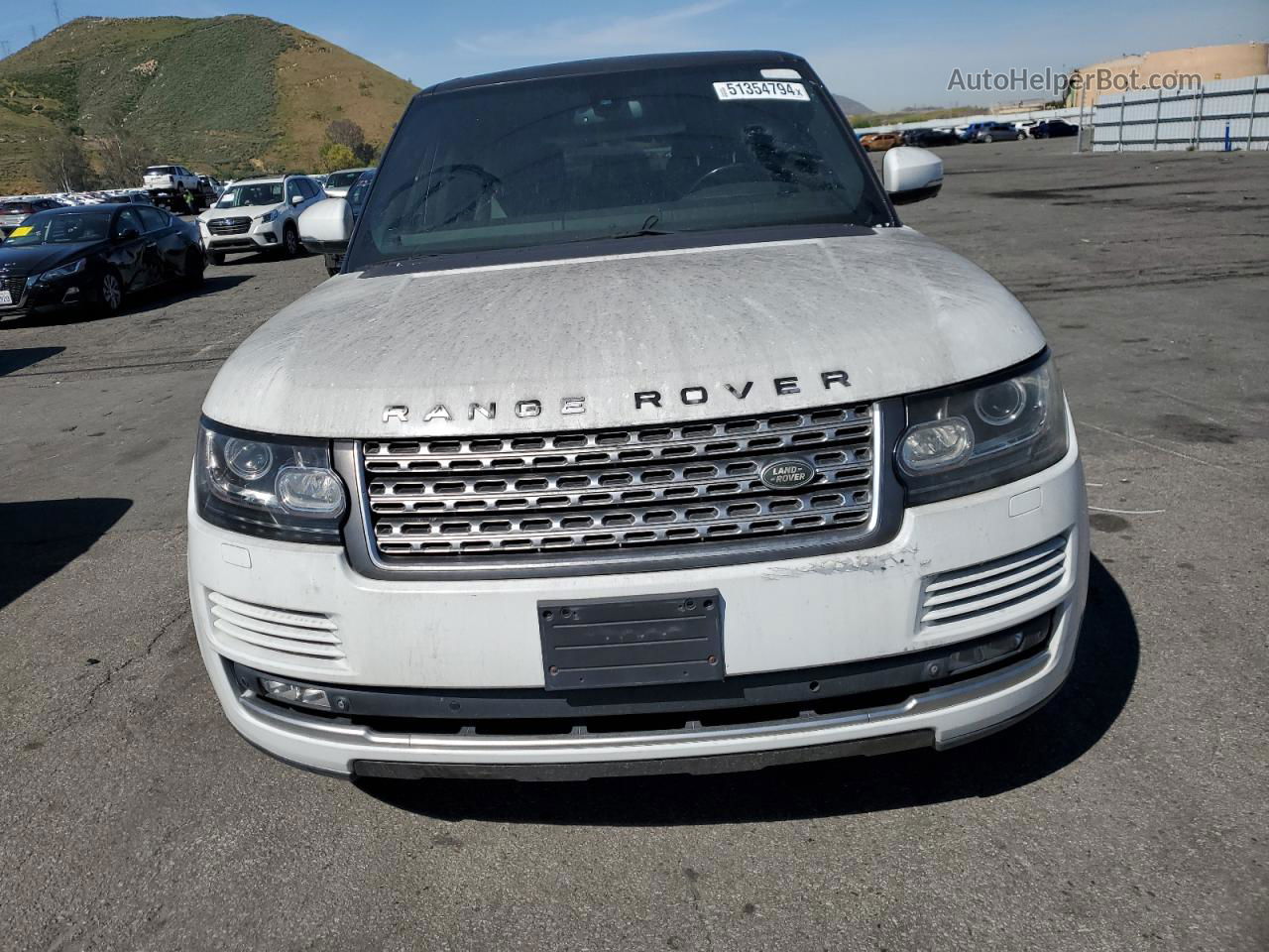 2014 Land Rover Range Rover Hse Белый vin: SALGS2WF0EA151916