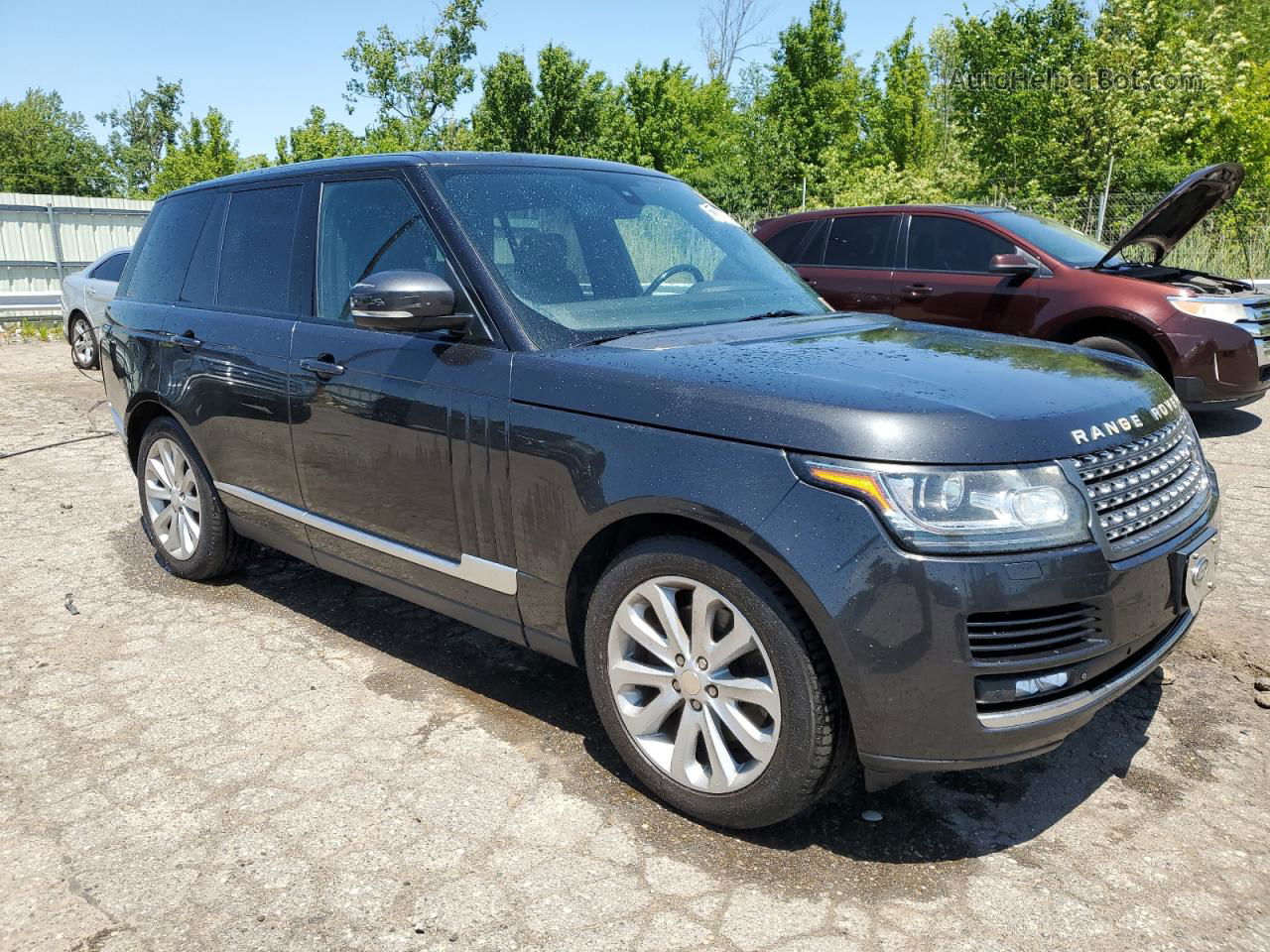 2014 Land Rover Range Rover Hse Черный vin: SALGS2WF0EA170451