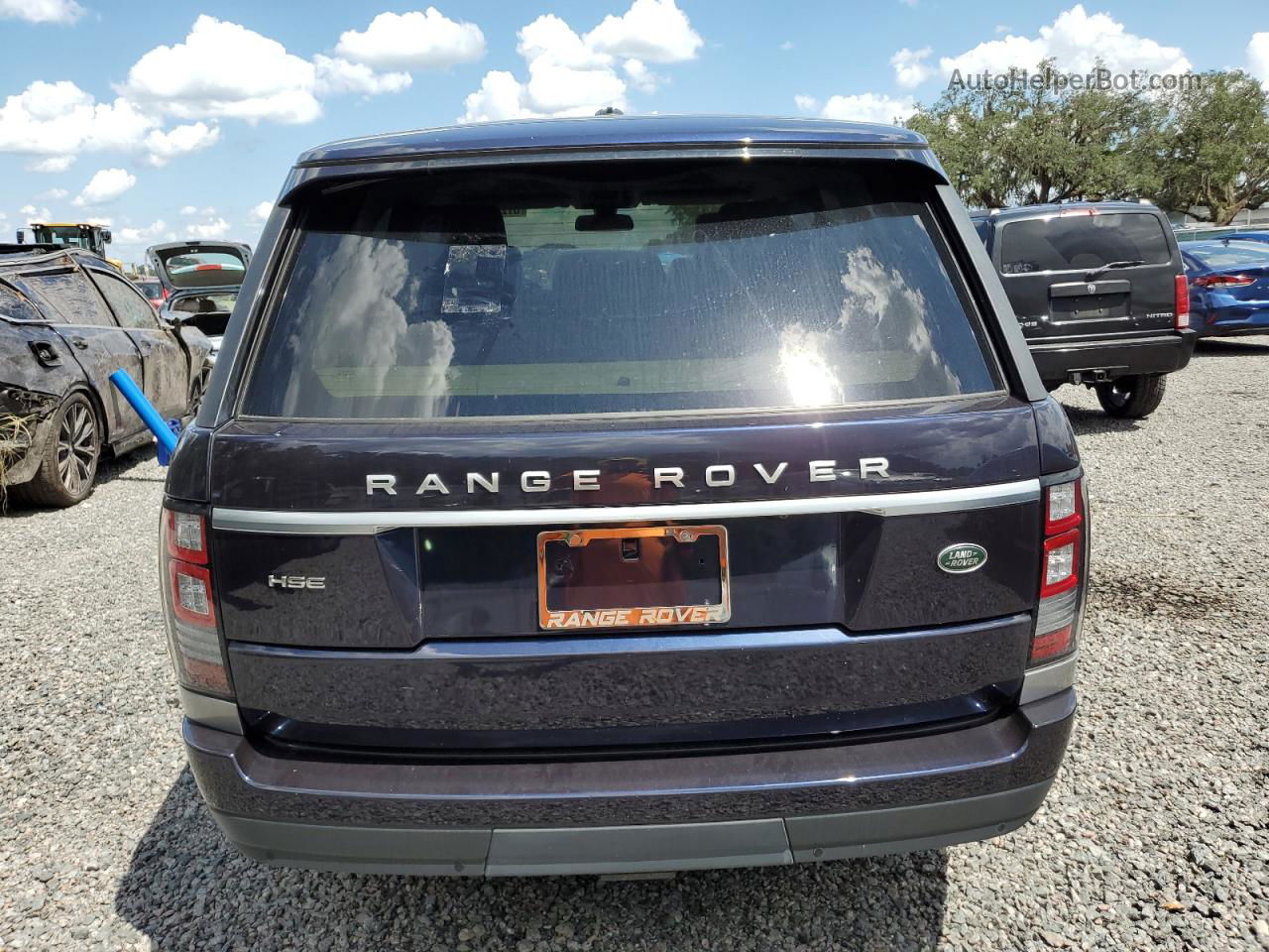 2014 Land Rover Range Rover Hse Blue vin: SALGS2WF0EA195964