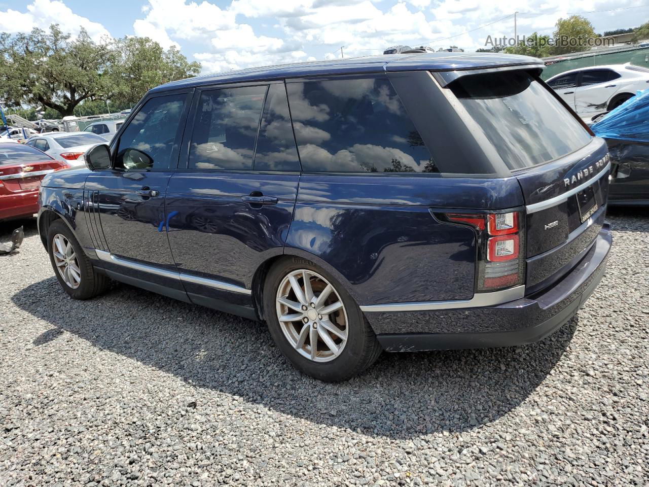 2014 Land Rover Range Rover Hse Blue vin: SALGS2WF0EA195964