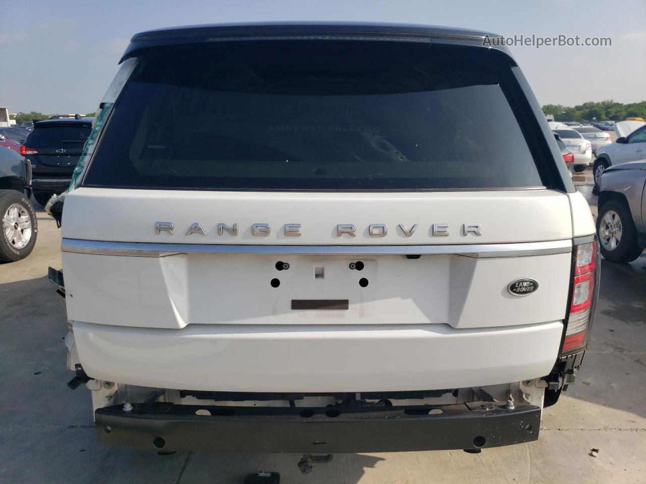 2014 Land Rover Range Rover Hse White vin: SALGS2WF2EA195593