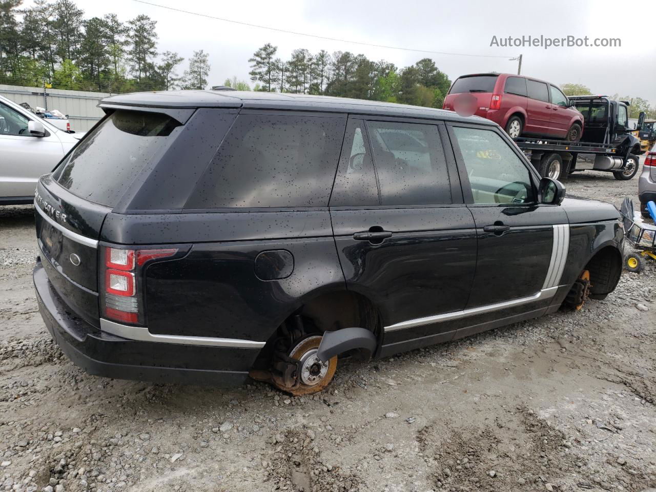 2014 Land Rover Range Rover Hse Black vin: SALGS2WF3EA187678