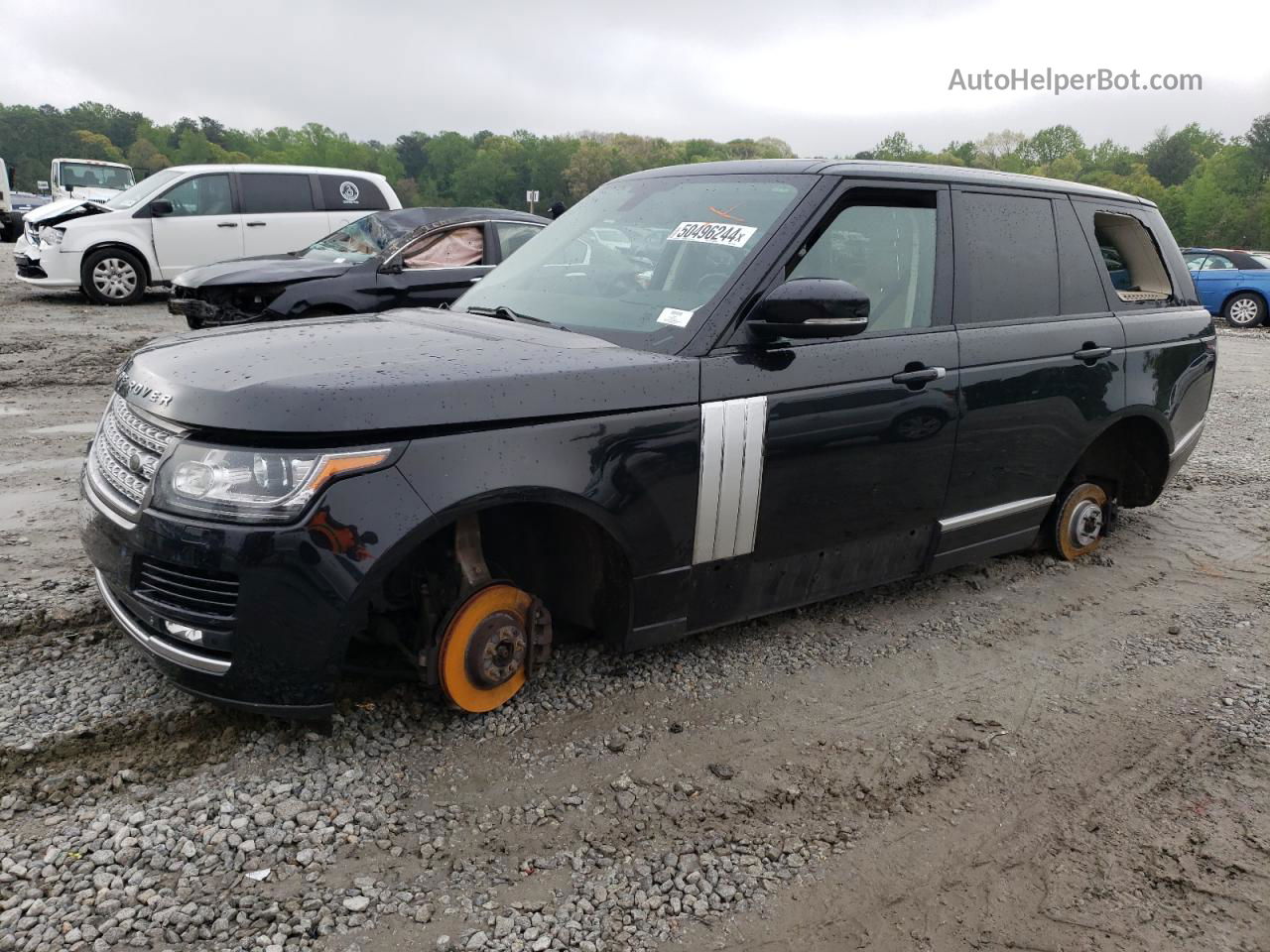 2014 Land Rover Range Rover Hse Black vin: SALGS2WF3EA187678