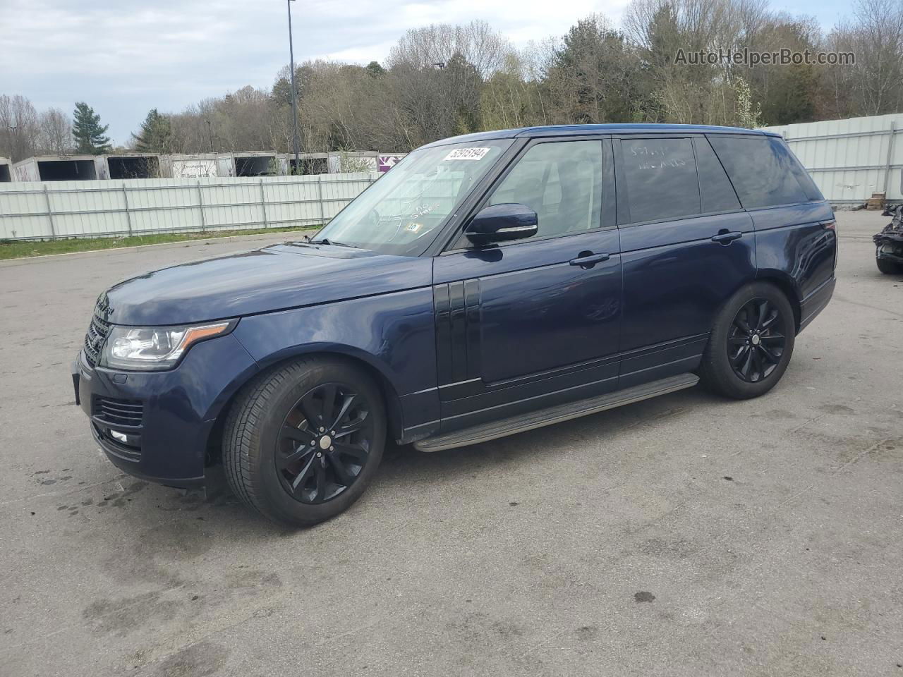 2014 Land Rover Range Rover Hse Blue vin: SALGS2WF4EA135296
