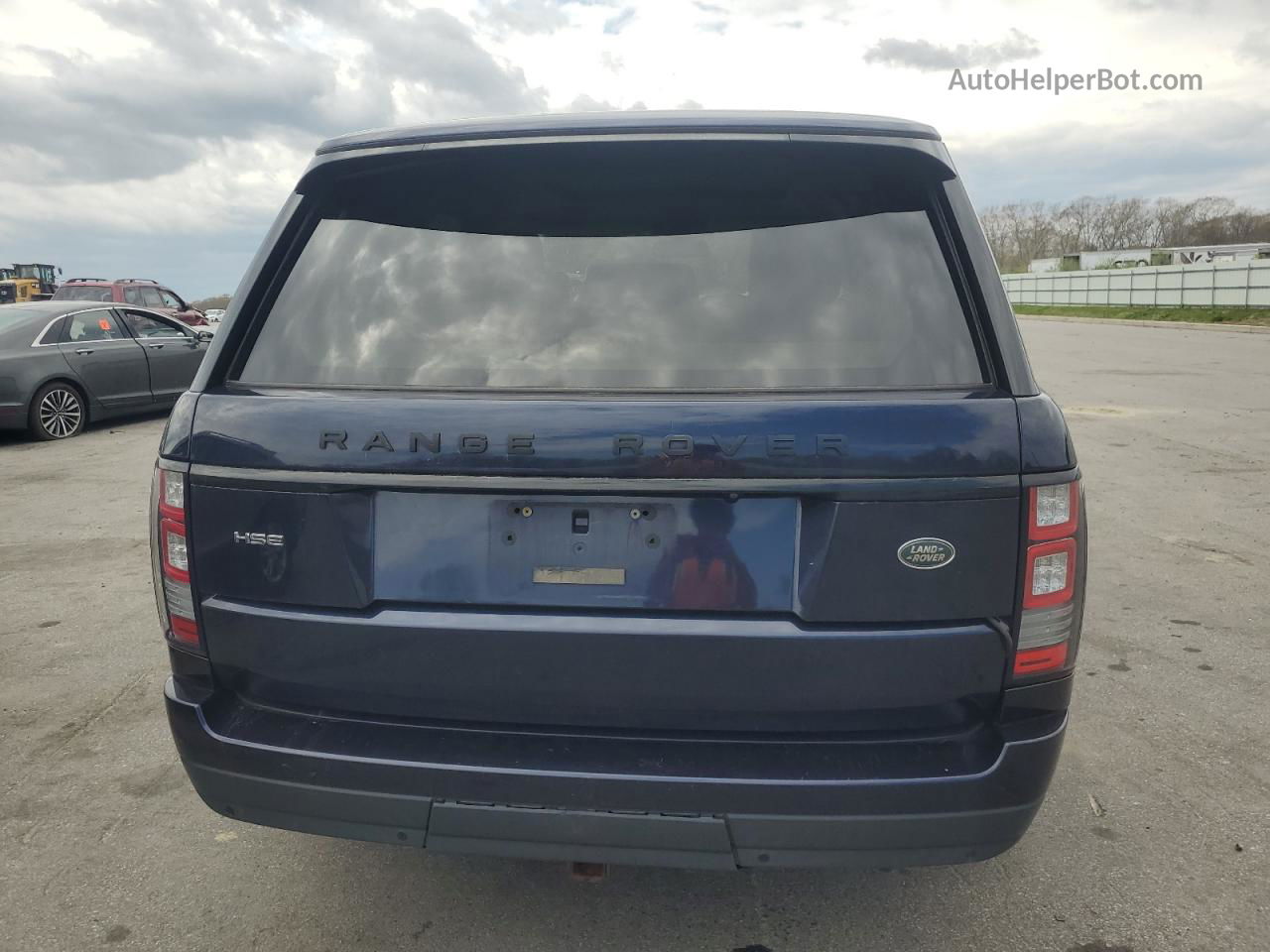 2014 Land Rover Range Rover Hse Синий vin: SALGS2WF4EA135296