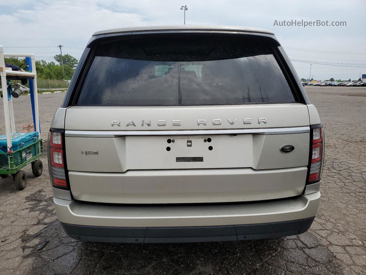 2014 Land Rover Range Rover Hse Beige vin: SALGS2WF7EA135776