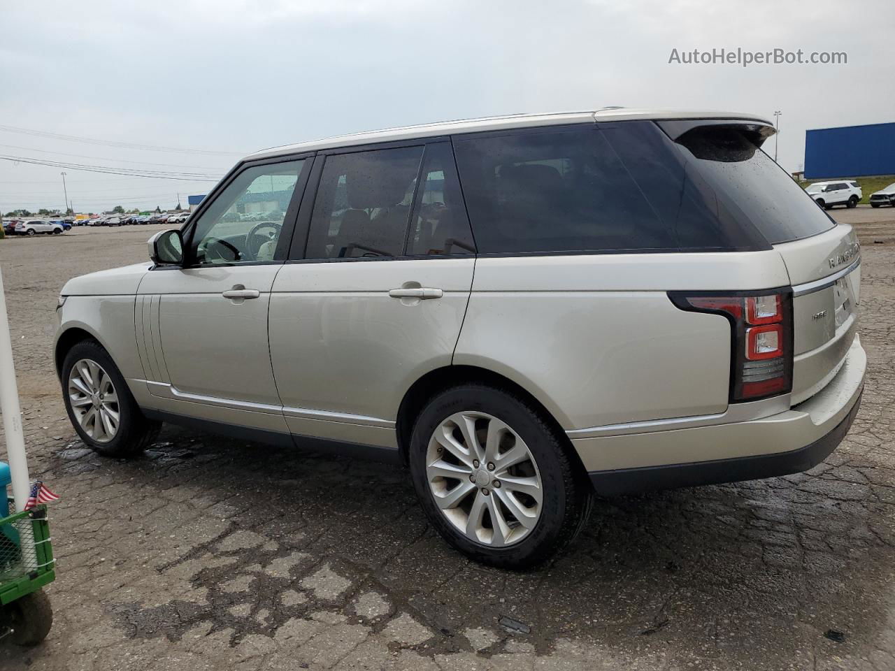 2014 Land Rover Range Rover Hse Beige vin: SALGS2WF7EA135776