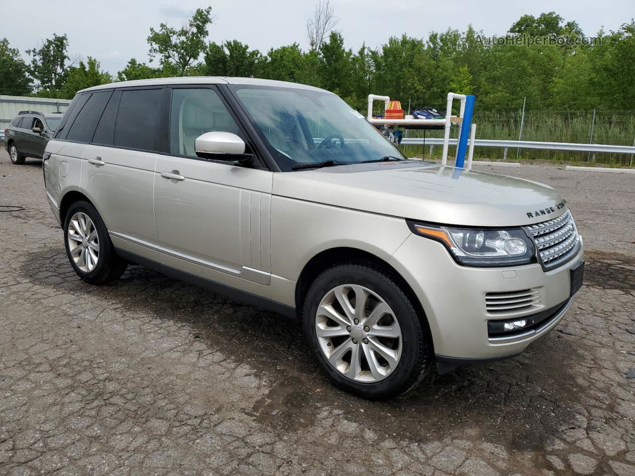 2014 Land Rover Range Rover Hse Бежевый vin: SALGS2WF7EA135776