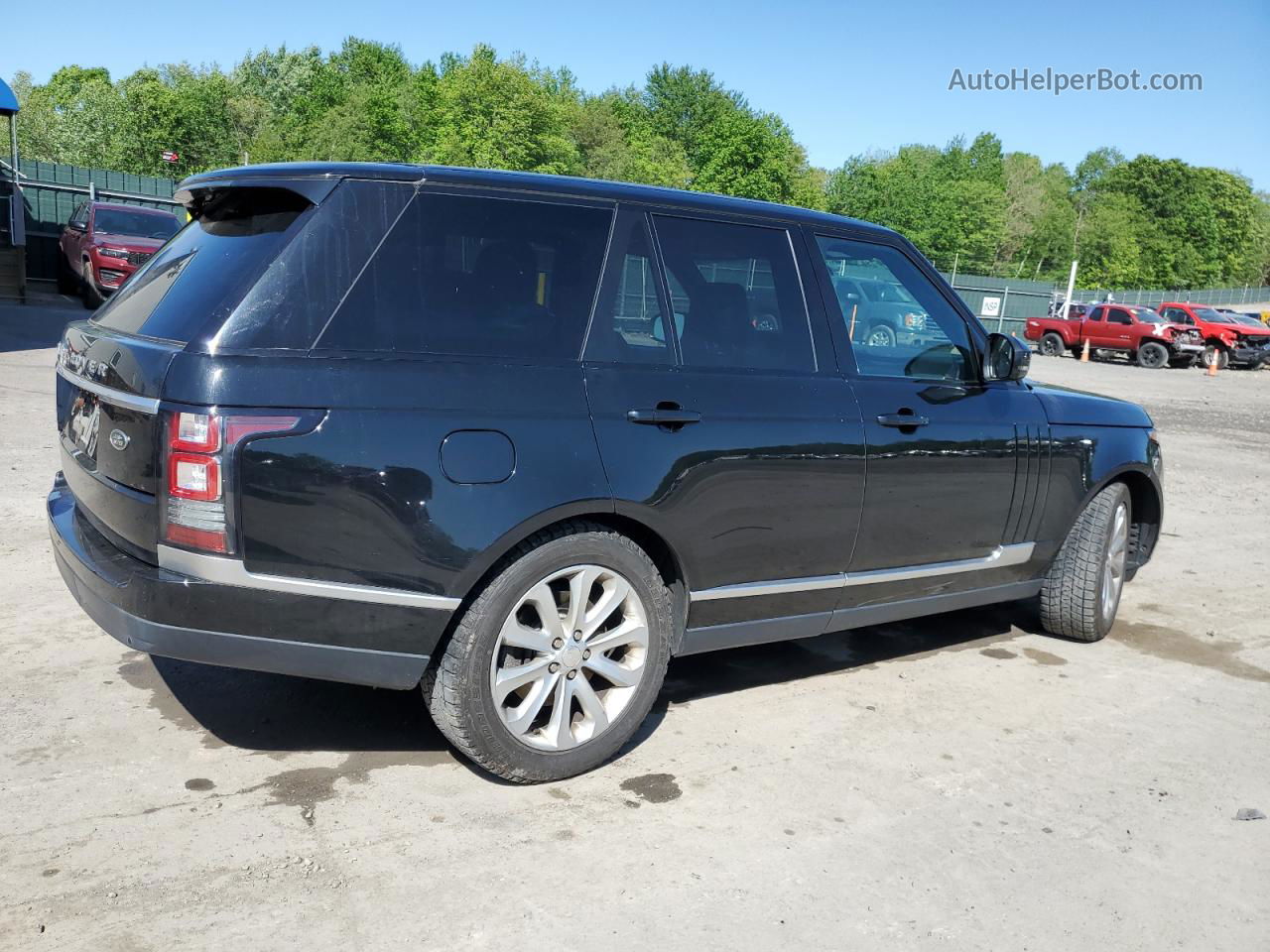 2014 Land Rover Range Rover Hse Black vin: SALGS2WF7EA139956