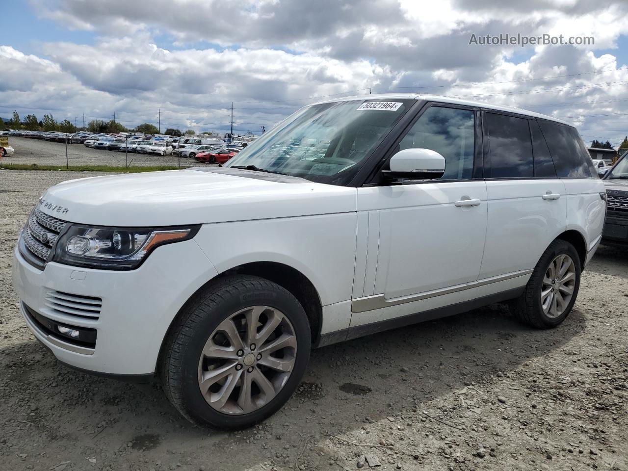 2014 Land Rover Range Rover Hse White vin: SALGS2WF7EA190292