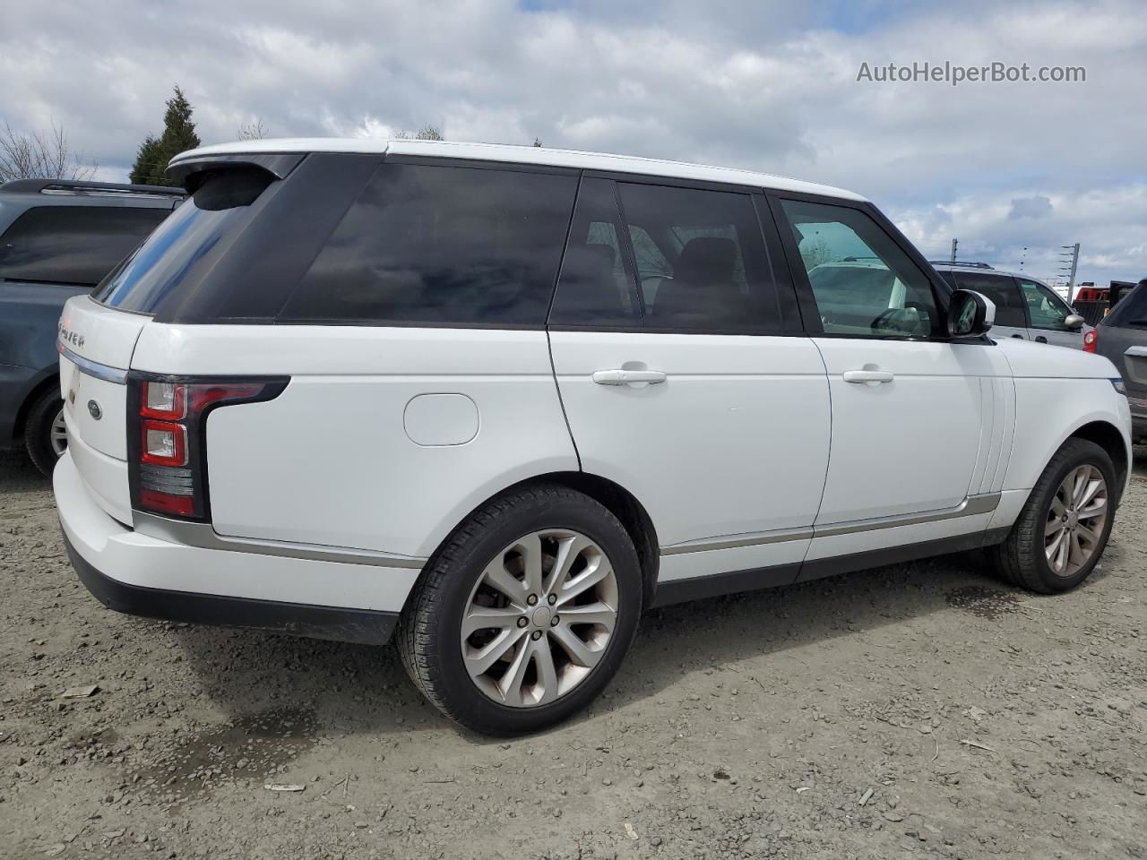 2014 Land Rover Range Rover Hse White vin: SALGS2WF7EA190292