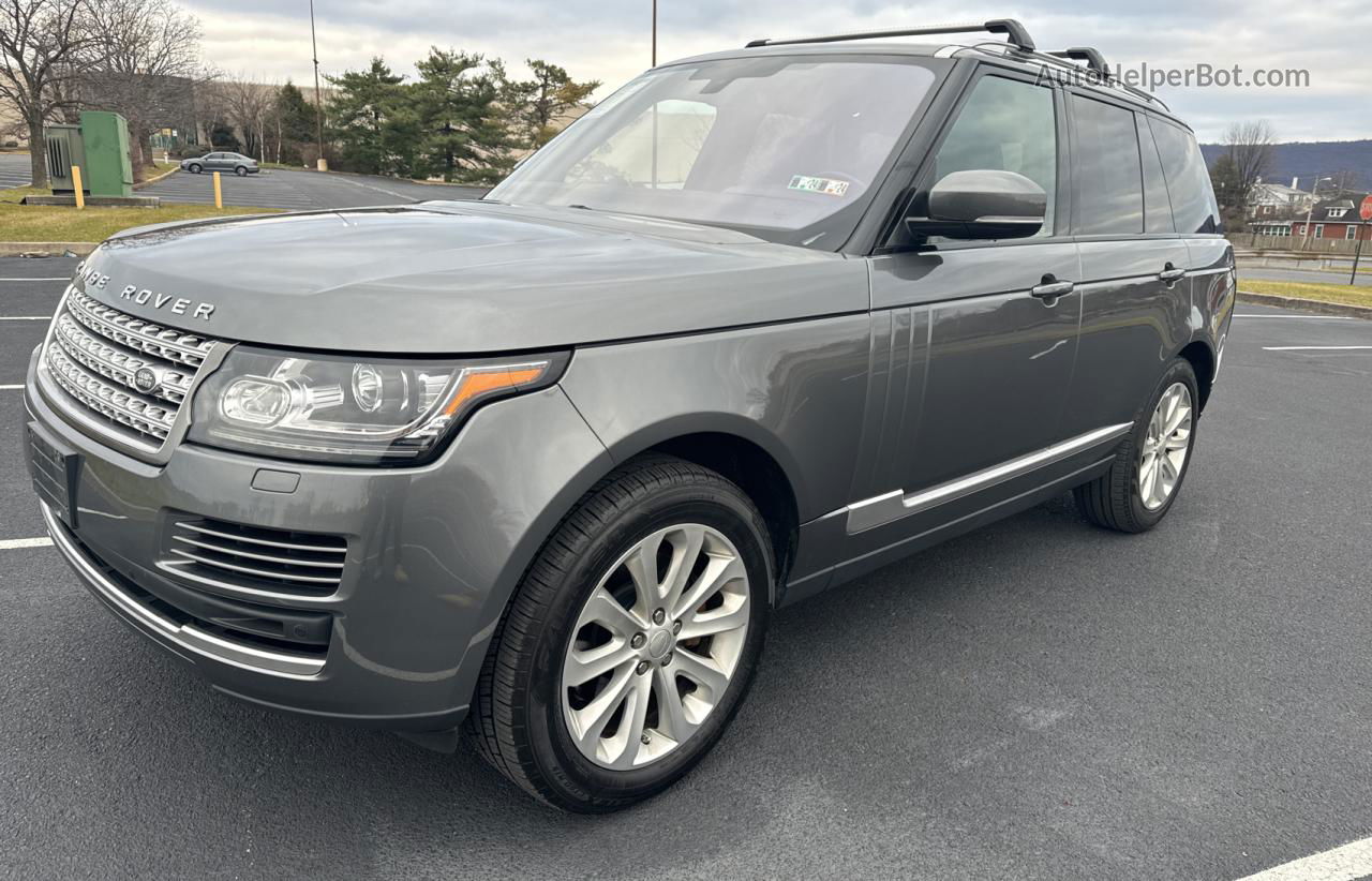 2014 Land Rover Range Rover Hse Gray vin: SALGS2WF8EA179964